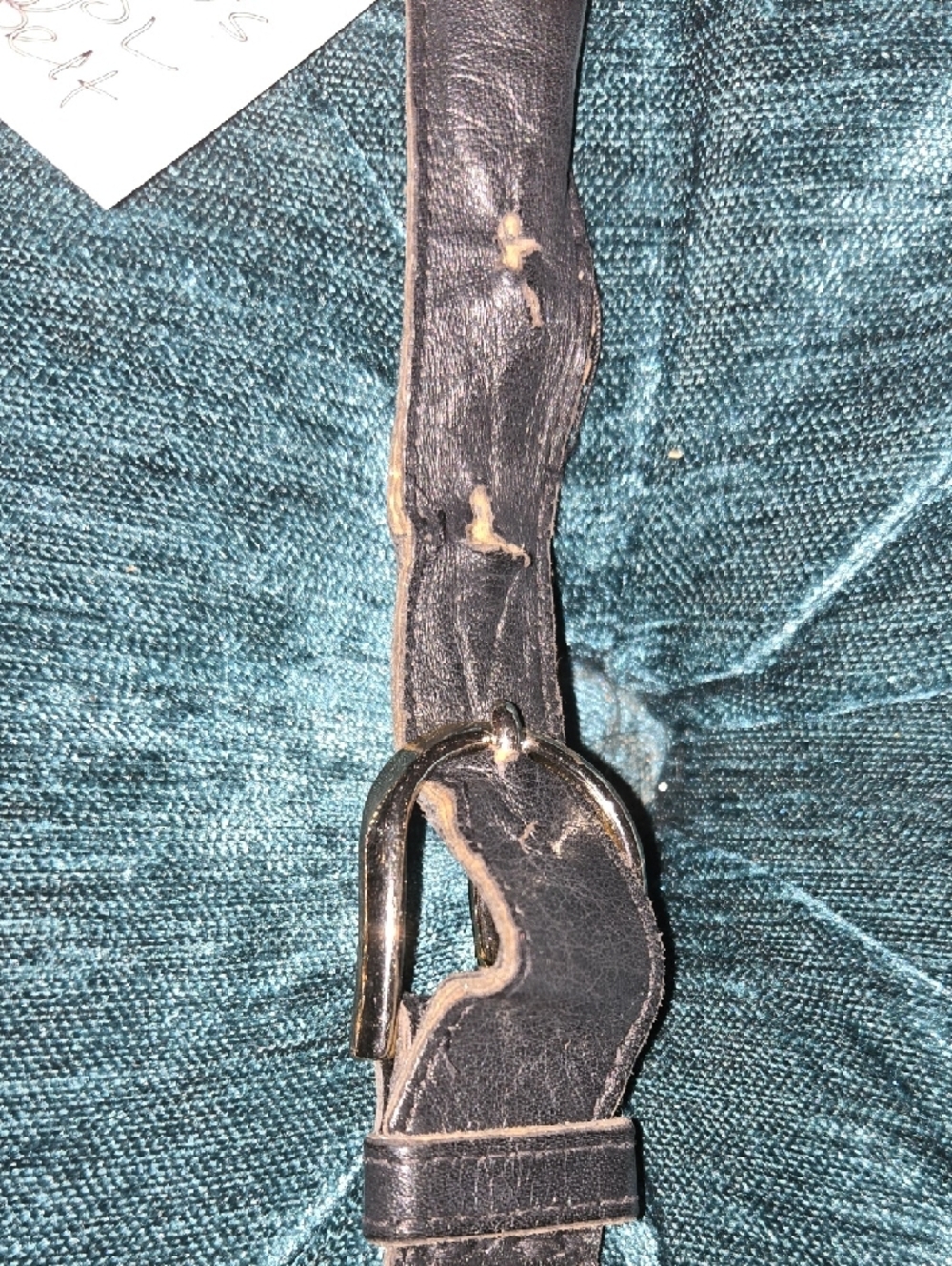 YsL Vintange Coin Belt with Black Leather - Picture 4 of 7